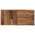 Meuble TV vieux bois 80x34x35,5 cm bois d'ingénierie – Image 2