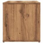 Meuble TV chêne artisanal 80x34x35,5 cm bois d'ingénierie – Image 3