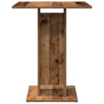 Table de bistro vieux bois 60x60x75 cm bois d'ingénierie – Image 2