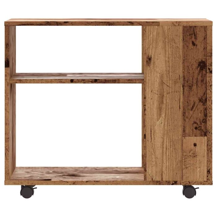 Table d'appoint vieux bois 70x35x55 cm bois d'ingénierie – Image 2