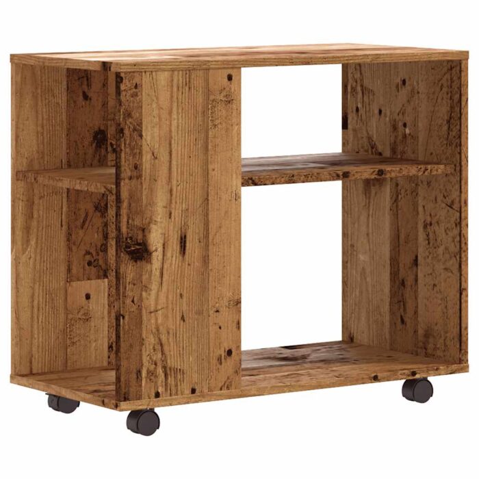 Table d'appoint vieux bois 70x35x55 cm bois d'ingénierie – Image 4