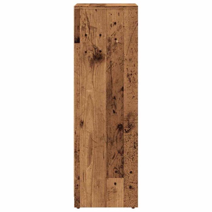 Armoire de salle de bain vieux bois 30x30x95 cm bois ingénierie – Image 3