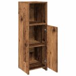 Armoire de salle de bain vieux bois 30x30x95 cm bois ingénierie – Image 5
