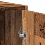 Armoire lavabo de salle de bain vieux bois 60x33x60 cm – Image 7