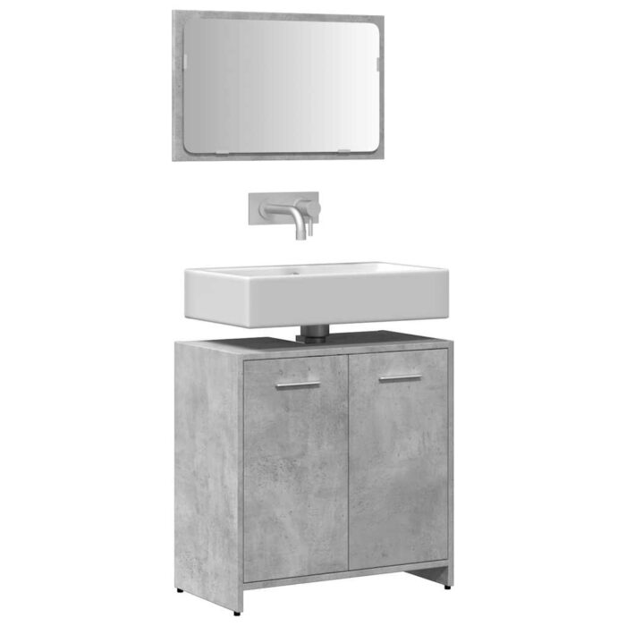 VXL8721158435668_m_en_hd_1.jpg Armoire de bain avec miroir gris béton bois d'ingénierie – Image 1