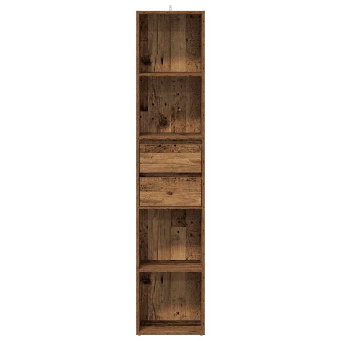 Bibliothèque vieux bois 36x30x171 cm bois d'ingénierie – Image 2