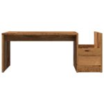 Table basse vieux bois 90x45x35 cm bois d'ingénierie – Image 2