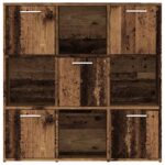 Bibliothèque vieux bois 90x28x90 cm bois d'ingénierie – Image 3