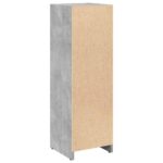 Armoire de salle de bain Gris béton 30x30x95 cm Aggloméré – Image 4