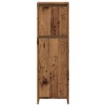 Armoire de salle de bain vieux bois 30x30x95 cm bois ingénierie – Image 2