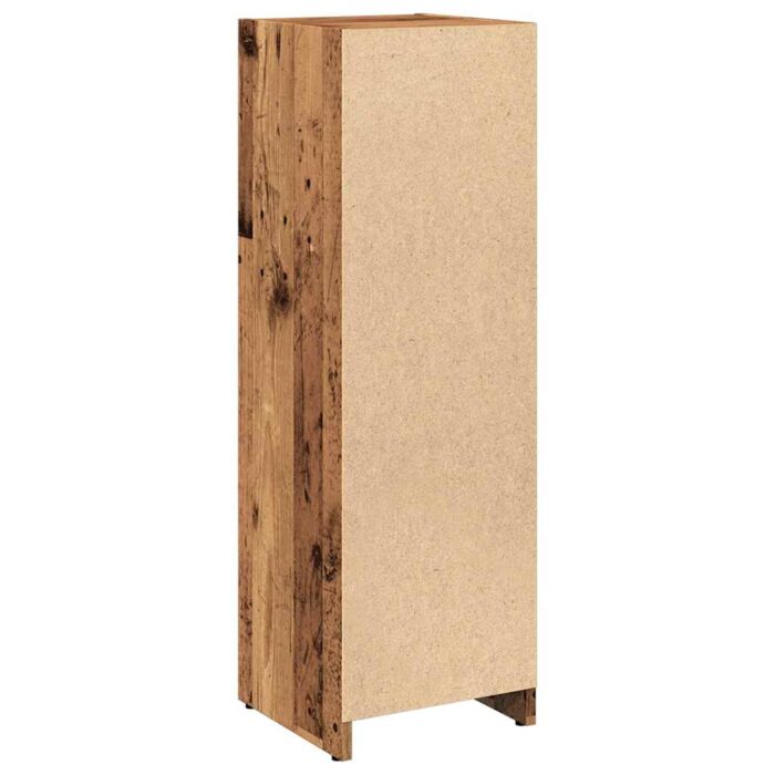 Armoire de salle de bain vieux bois 30x30x95 cm bois ingénierie – Image 4