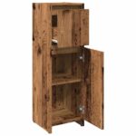 Armoire de salle de bain vieux bois 30x30x95 cm bois ingénierie – Image 5