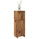 Armoire de salle de bain vieux bois 30x30x95 cm bois ingénierie