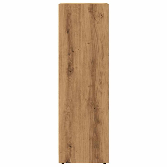Armoire de bain chêne artisanal 30x30x95 cm bois d'ingénierie – Image 3