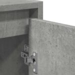 Ensemble de meubles de salle de bain 2 pcs gris béton – Image 6