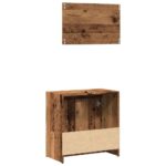 Ensemble de meubles salle de bain 2 pcs bois d'ingénierie – Image 4