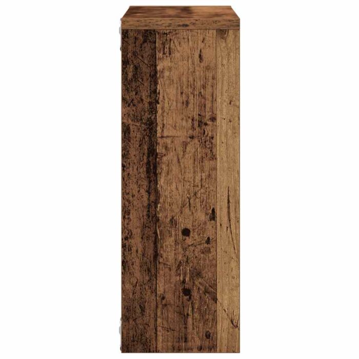 Étagère murale vieux bois 45x16x45 cm bois d'ingénierie – Image 3