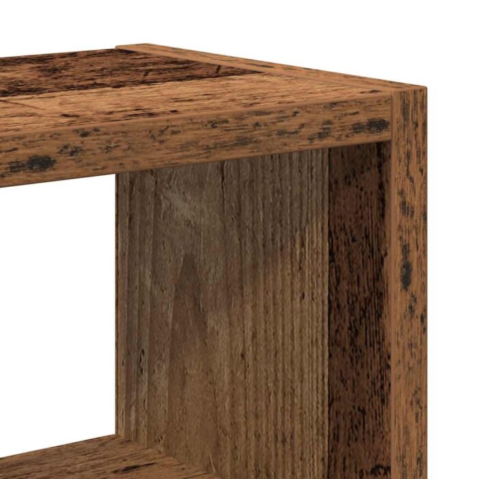 Étagère murale vieux bois 45x16x45 cm bois d'ingénierie – Image 5