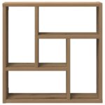 Étagère murale chêne artisanal 45x16x45 cm bois d'ingénierie – Image 2