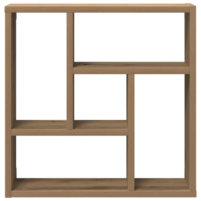 Étagère murale chêne artisanal 45x16x45 cm bois d'ingénierie – Image 2