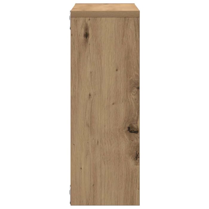 Étagère murale chêne artisanal 45x16x45 cm bois d'ingénierie – Image 3