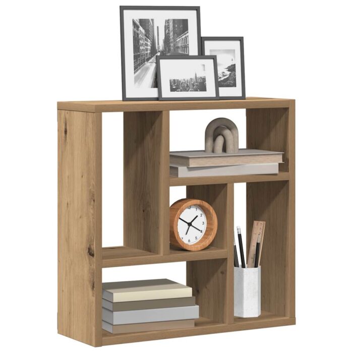 Étagère murale chêne artisanal 45x16x45 cm bois d'ingénierie – Image 1