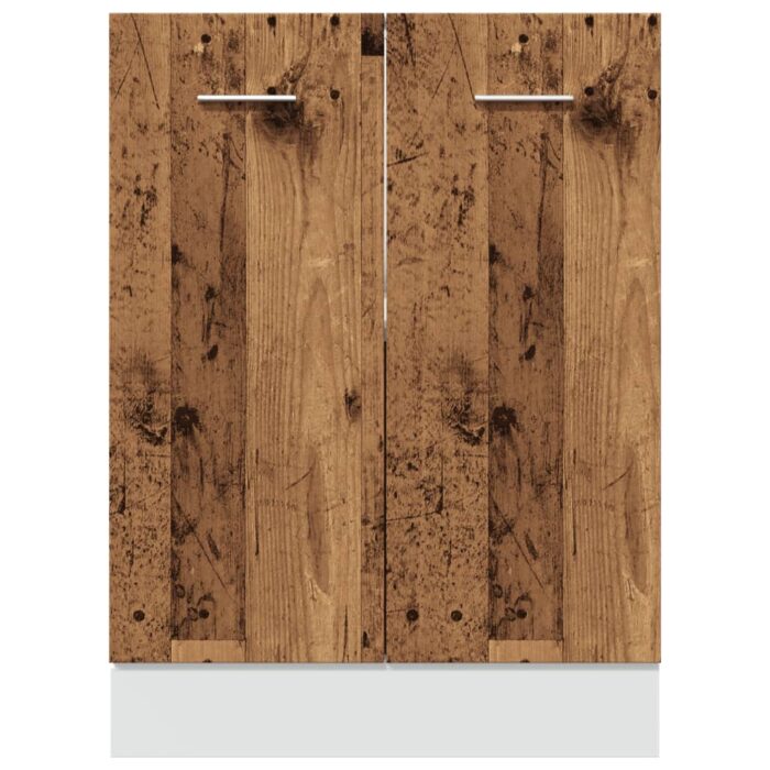 Armoire de plancher vieux bois 60x46x81,5 cm bois d'ingénierie – Image 3