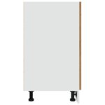 Armoire de plancher chêne artisanal 60x46x81,5 cm – Image 4