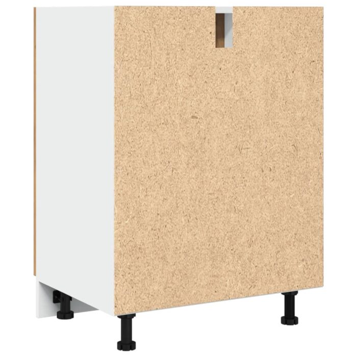 Armoire de plancher chêne artisanal 60x46x81,5 cm – Image 5