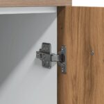 Armoire de plancher chêne artisanal 60x46x81,5 cm – Image 7