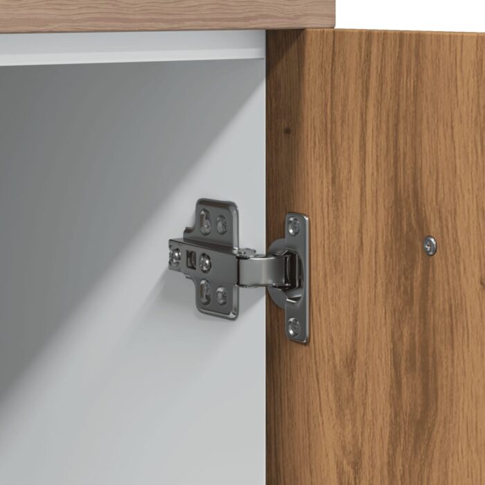 Armoire de plancher chêne artisanal 60x46x81,5 cm – Image 7