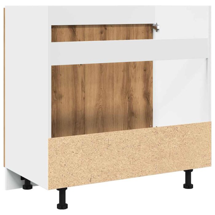 Armoire de plancher d'évier "Lyon" chêne artisanal – Image 5