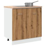 Armoire de plancher d'évier "Lyon" chêne artisanal