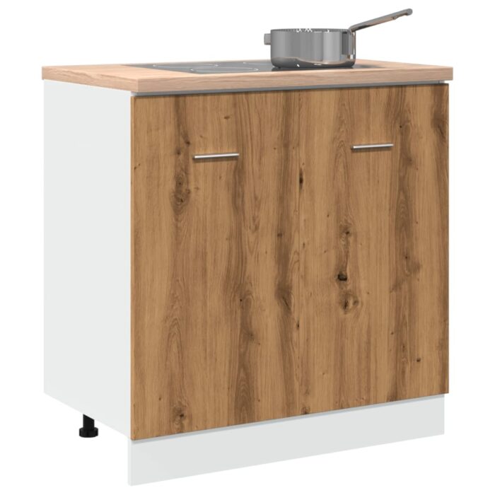 Armoire de plancher d'évier "Lyon" chêne artisanal – Image 1