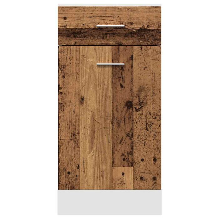 Armoire de plancher à tiroir vieux bois 40x46x81,5 cm – Image 2