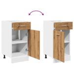 Armoire de plancher à tiroir "Lyon" chêne artisanal – Image 5