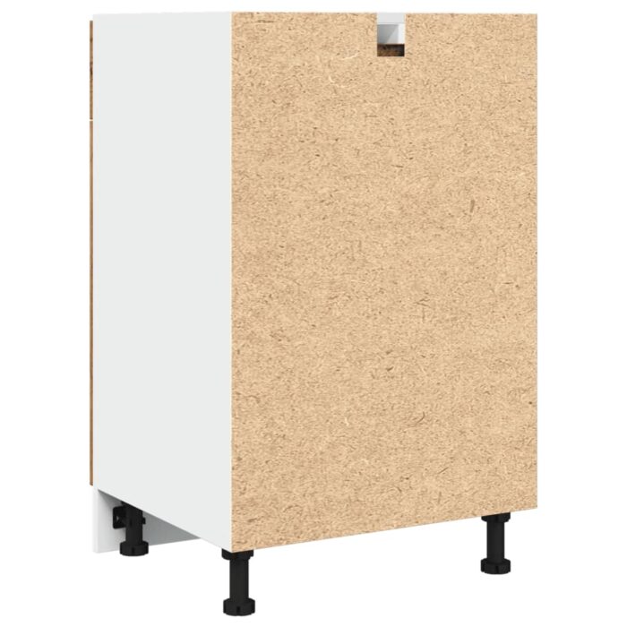 Armoire de plancher à tiroir "Lyon" vieux bois 50x46x81,5 cm – Image 4