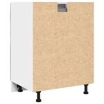 Armoire de plancher à tiroir Gris béton 60x46x81,5 cm Aggloméré – Image 4