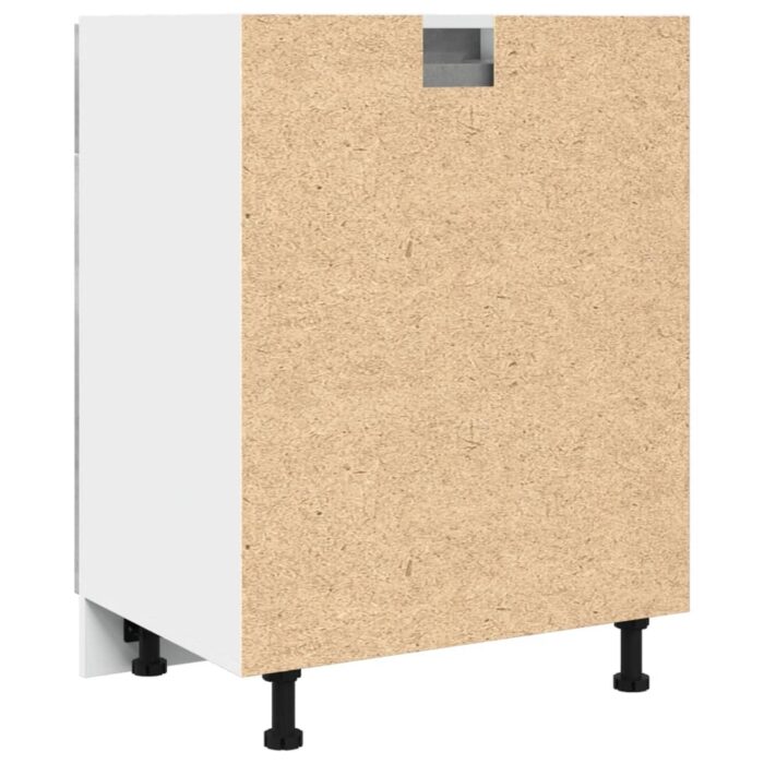 Armoire de plancher à tiroir Gris béton 60x46x81,5 cm Aggloméré – Image 4