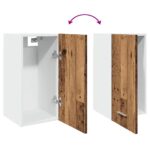 Armoire suspendue "Lyon" vieux bois 30x31x60 cm – Image 6