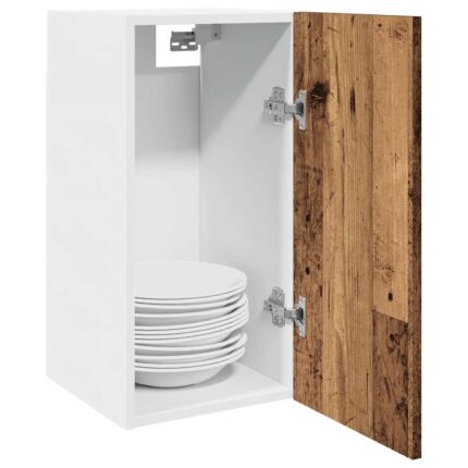 Armoire suspendue "Lyon" vieux bois 30x31x60 cm