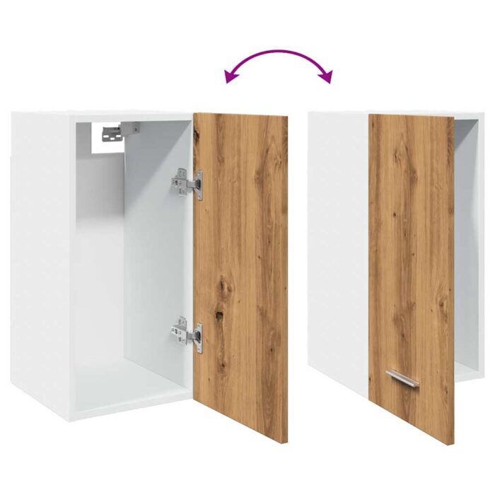 Armoire suspendue "Lyon" chêne artisanal 30x31x60 cm – Image 6