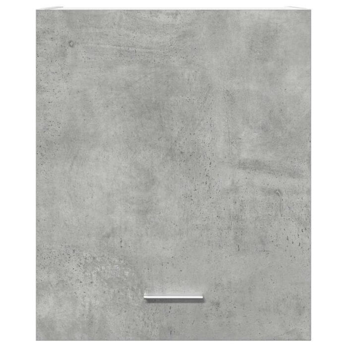 Armoire suspendue Gris béton 50x31x60 cm Aggloméré – Image 2