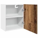 Armoire suspendue vieux bois 50x31x60 cm bois d'ingénierie – Image 3