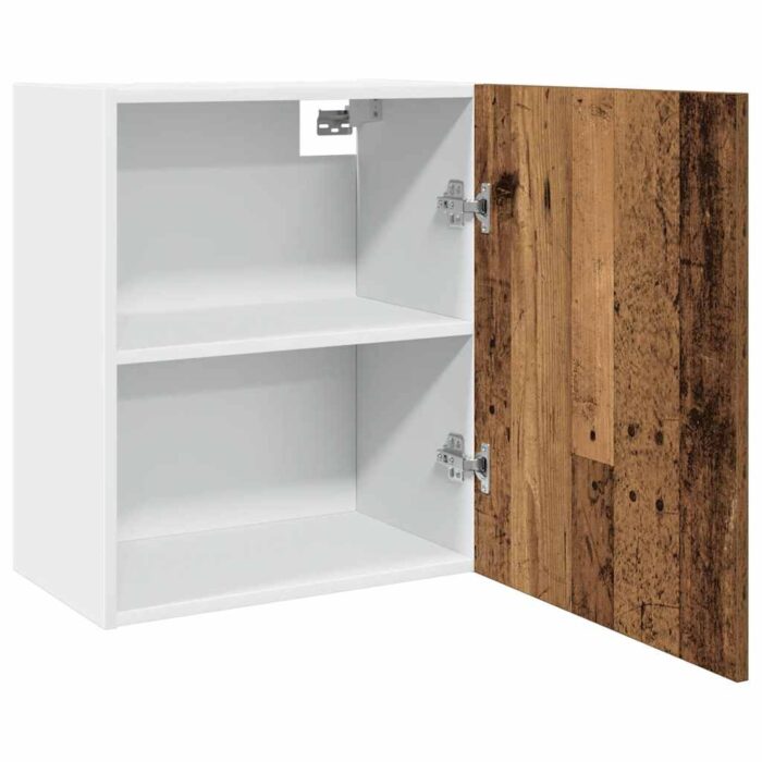 Armoire suspendue vieux bois 50x31x60 cm bois d'ingénierie – Image 3