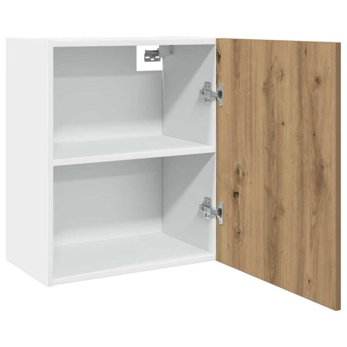 Armoire suspendue "Lyon" chêne artisanal 50x31x60 cm – Image 3