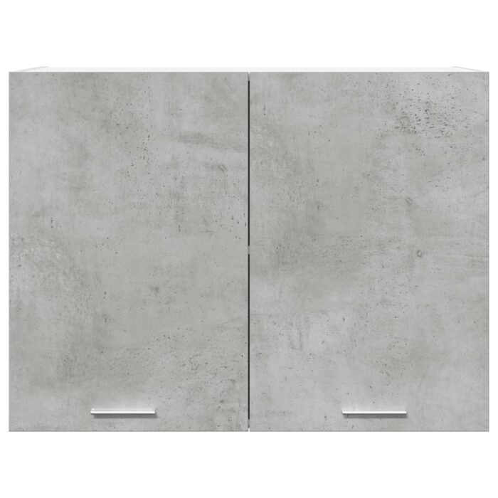 Armoire suspendue "Lyon" Gris béton 80x31x60 cm Aggloméré – Image 2