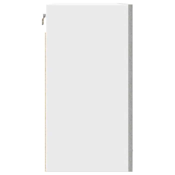 Armoire suspendue "Lyon" Gris béton 80x31x60 cm Aggloméré – Image 4