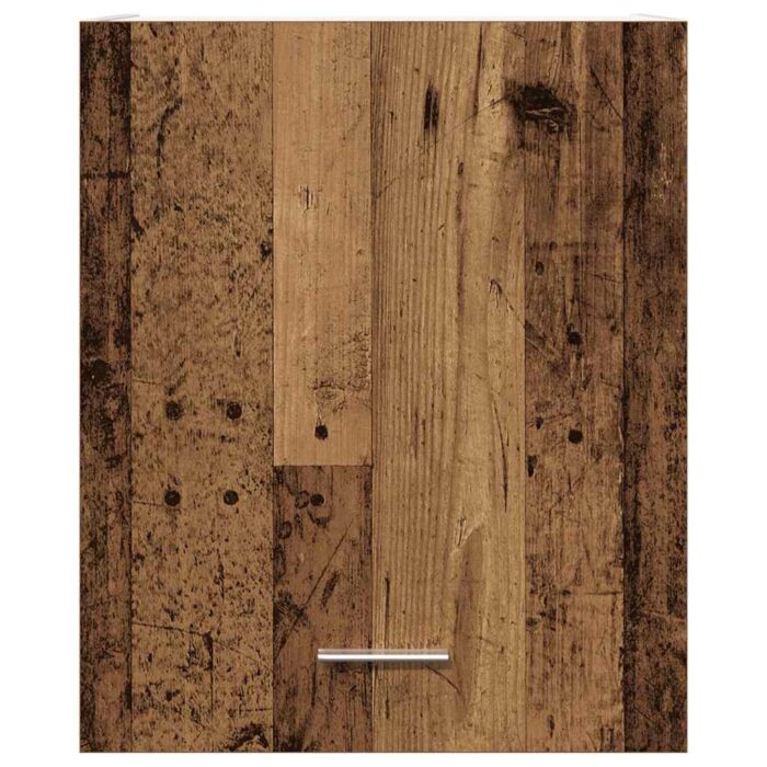 Armoires suspendues 2 pcs vieux bois 50x31x60cm bois ingénierie – Image 2