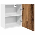 Armoires suspendues 2 pcs vieux bois 50x31x60cm bois ingénierie – Image 3